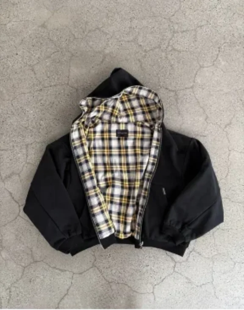 Chaqueta reversible de cuadros