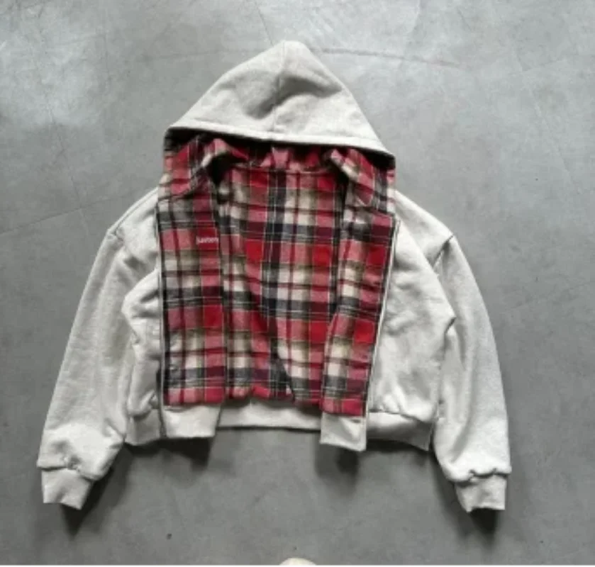 Chaqueta reversible de cuadros